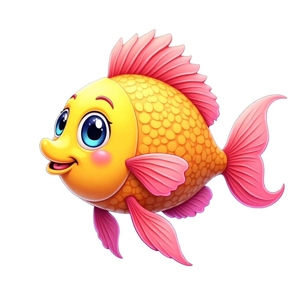 Colorful Cartoon Fish